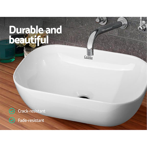 Cefito Ceramic Bathroom Basin Sink Vanity Above Counter Basins White Hand Wash freeshipping - Awezingly