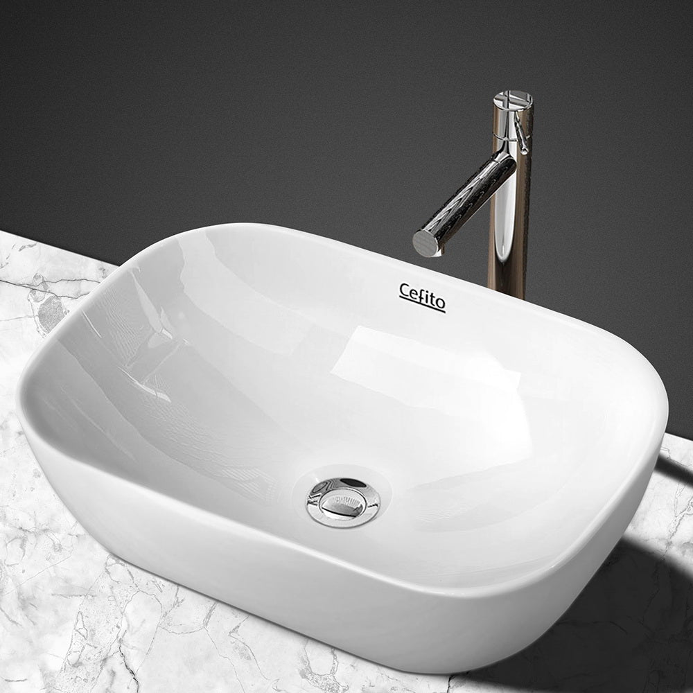 Cefito Ceramic Bathroom Basin Sink Vanity Above Counter Basins White Hand Wash freeshipping - Awezingly