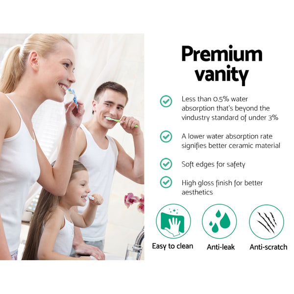 Cefito Ceramic Rectangle Sink Bowl - White freeshipping - Awezingly