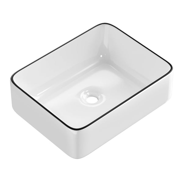 Cefito Bathroom Basin Ceramic Vanity Sink Hand Wash Bowl Above Counter 48x37cm Does not apply