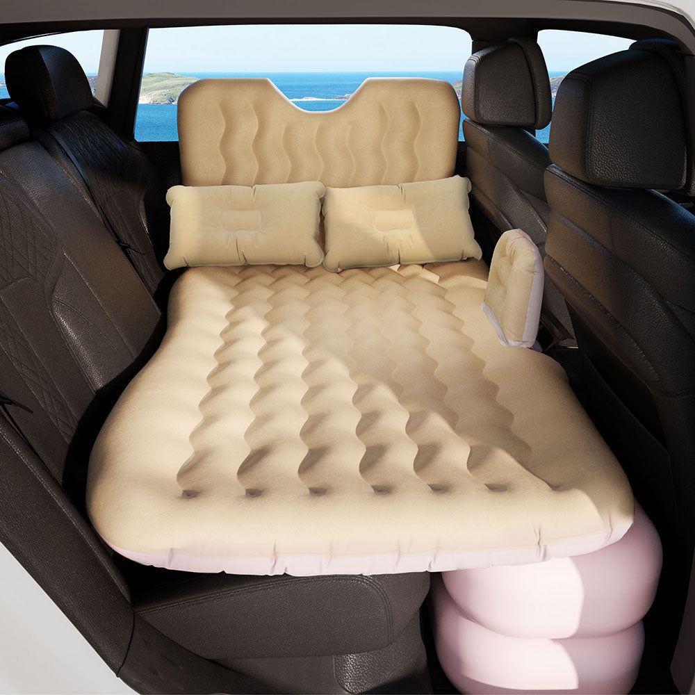 Weisshorn Car Mattress 176x80 Inflatable SUV Back Seat Camping Bed Beige Weisshorn
