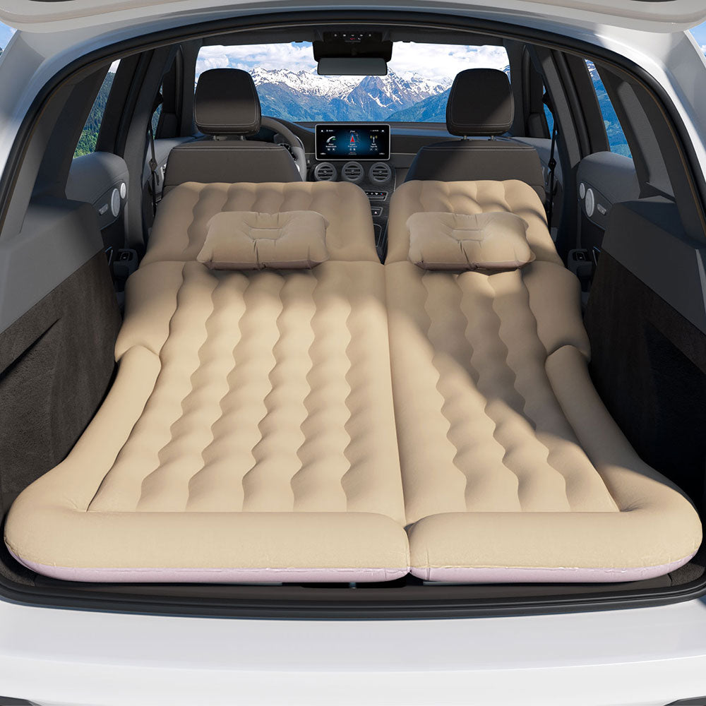 Weisshorn Car Mattress 175x130 Inflatable SUV Back Seat Camping Bed Beige Weisshorn