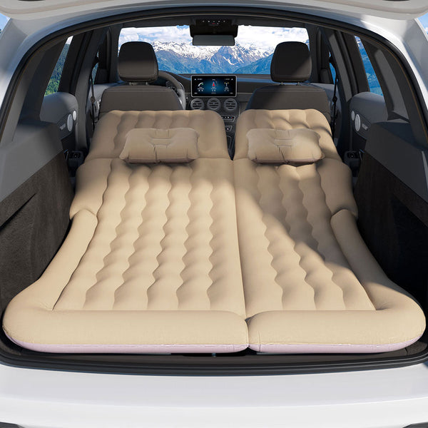Weisshorn Car Mattress 175x130 Inflatable SUV Back Seat Camping Bed Beige Weisshorn