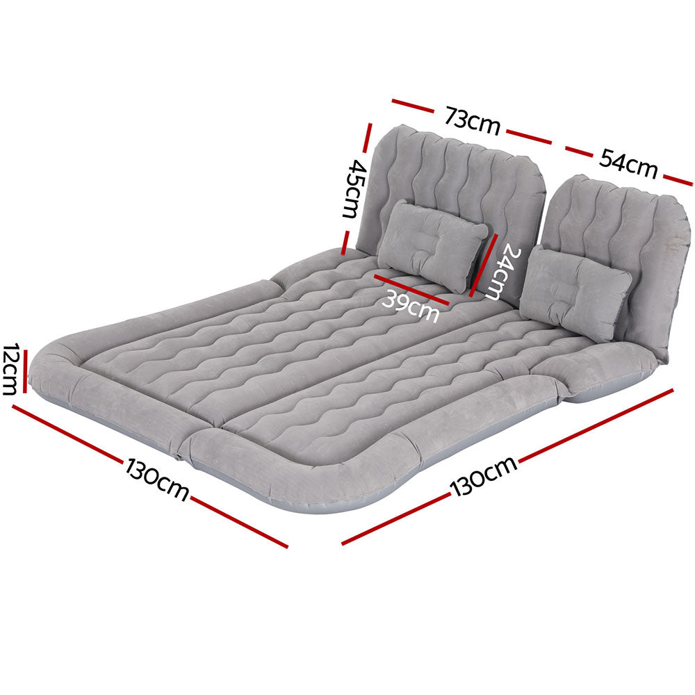 Weisshorn Car Mattress 175x130 Inflatable SUV Back Seat Camping Bed Grey Weisshorn