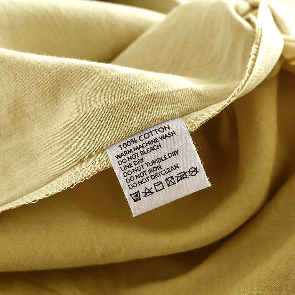 Cosy Club Washed Cotton Quilt Set Yellow Lime Double Cosy