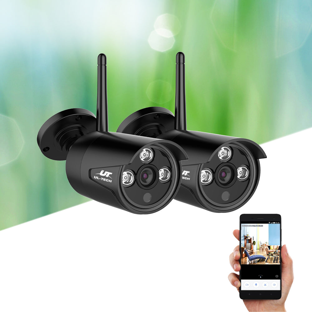 UL-tech Wireless CCTV System 2 Camera Set For DVR Outdoor Long Range 3MP UL-TECH