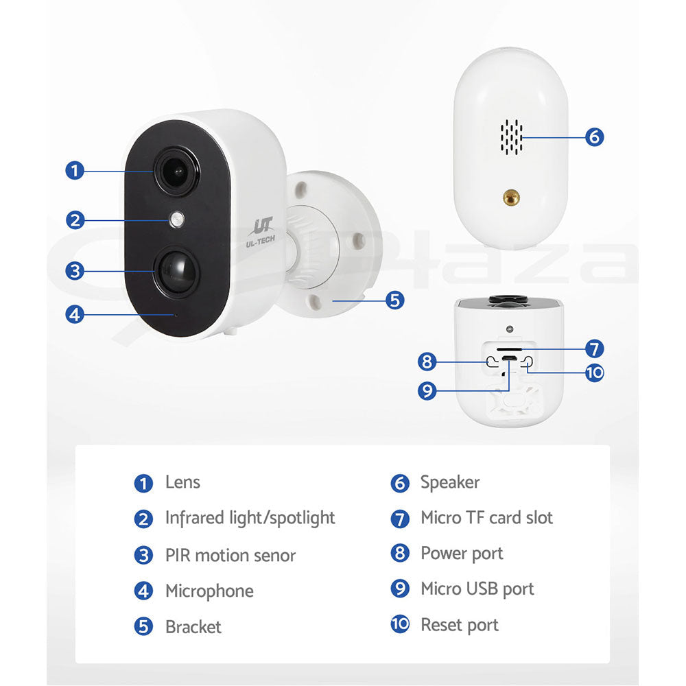 UL-tech Wireless IP Camera 1080P CCTV Security System UL-TECH