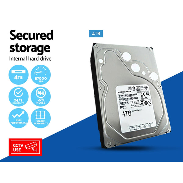 UL-tech CCTV Security Camera System 4CH DVR 1080P 5in1 Recorder Video 4TB UL-TECH