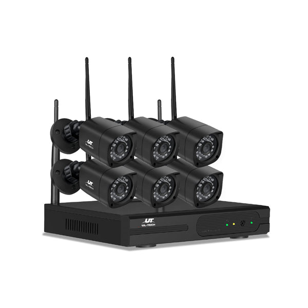 UL-TECH 1080P 8CH NVR Wireless 6 Security Cameras Set UL-TECH