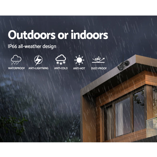 UL-tech CCTV Wireless Security Camera System 8CH Home Outdoor WIFI 6 Square Cameras Kit 1TB UL-TECH