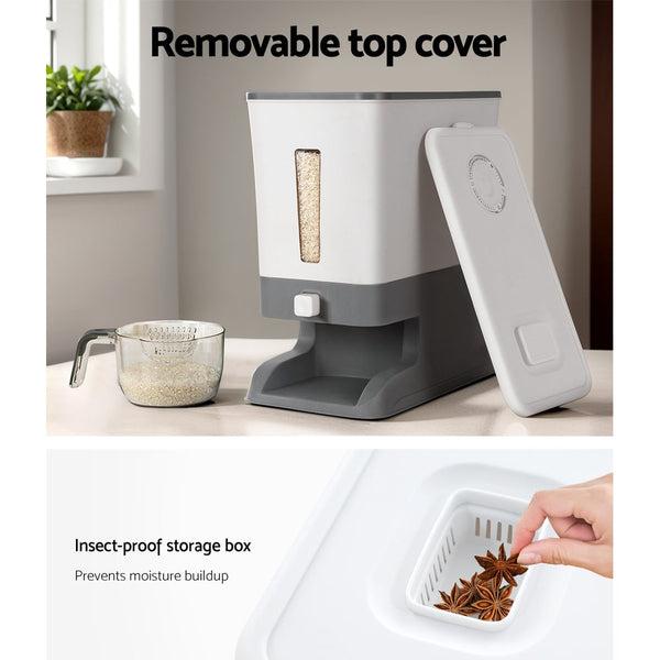 5-Star Chef Rice Cereal Dispenser Grain Container 12KG Does not apply