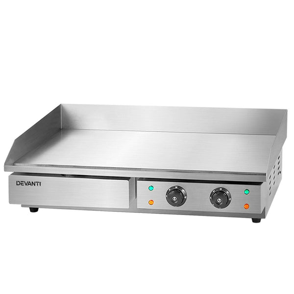 Devanti Commercial Electric Griddle BBQ Grill Hot Plate Stainless Steel 4400W Devanti