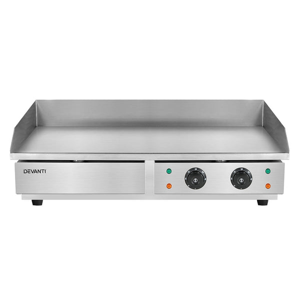Devanti Commercial Electric Griddle BBQ Grill Hot Plate Stainless Steel 4400W Devanti