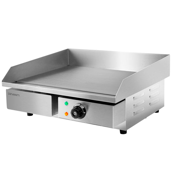 Devanti 3000W Electric Griddle Hot Plate - Stainless Steel freeshipping - Awezingly