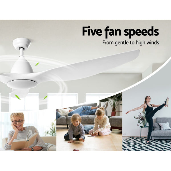 Devanti 64'' DC Motor Ceiling Fan With Light LED Remote Control Fans 3 Blades freeshipping - Awezingly