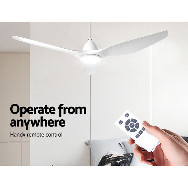 Devanti 64'' DC Motor Ceiling Fan With Light LED Remote Control Fans 3 Blades freeshipping - Awezingly