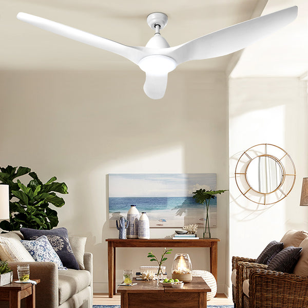 Devanti 64'' DC Motor Ceiling Fan With Light LED Remote Control Fans 3 Blades freeshipping - Awezingly