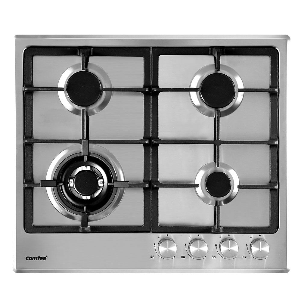Comfee 60cm Gas Cooktop Stainless Steel 4 Burners Kitchen Stove Cook Top NG LPG Comfee
