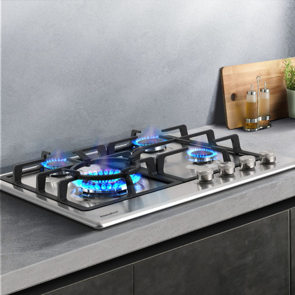 Comfee 60cm Gas Cooktop Stainless Steel 4 Burners Kitchen Stove Cook Top NG LPG Comfee