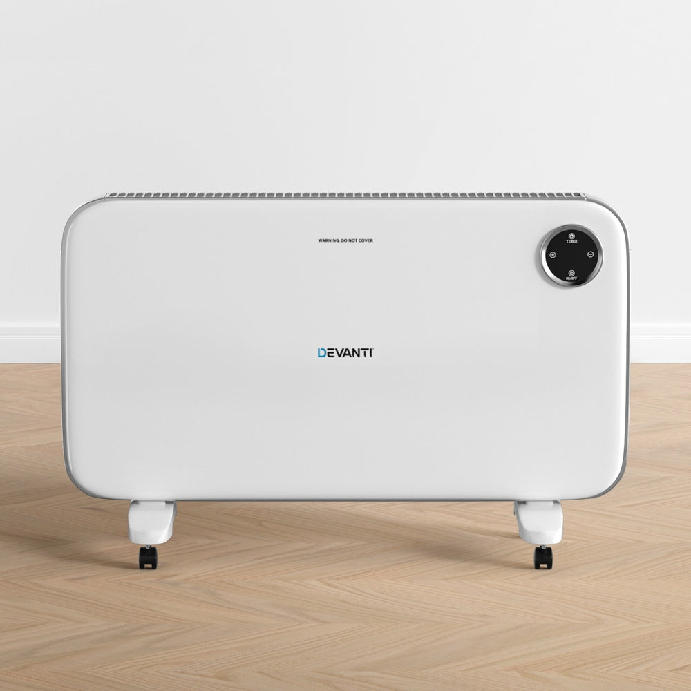 Devanti Electric Convection Heater White 2000W Devanti