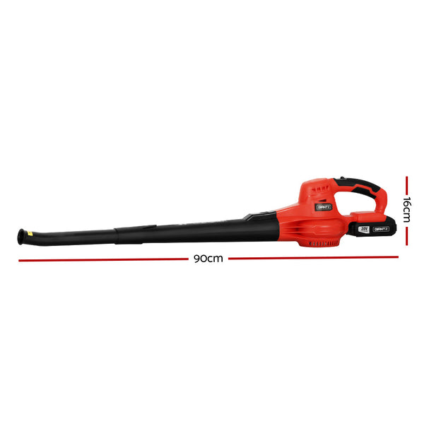 Giantz 20V Cordless Leaf Blower Garden Lithium Electric Battery Nozzles 2-Speed Giantz