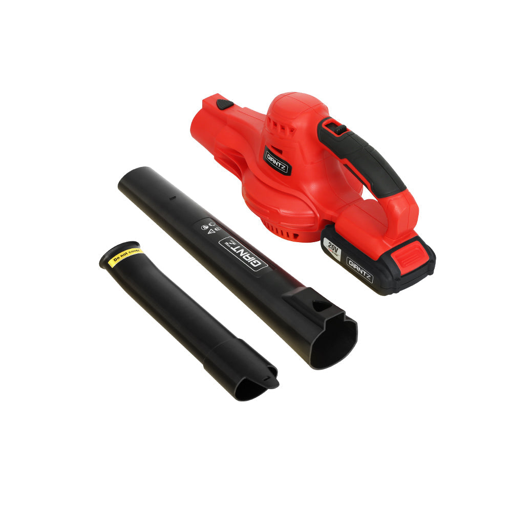 Giantz 20V Cordless Leaf Blower Garden Lithium Electric Battery Nozzles 2-Speed Giantz