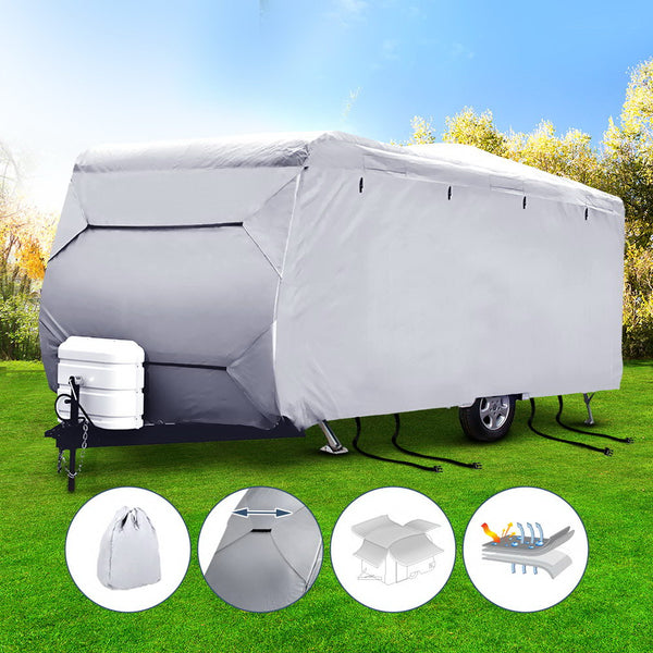 Weisshorn 18-20ft Caravan Cover Campervan 4 Layer UV Water Resistant freeshipping - Awezingly
