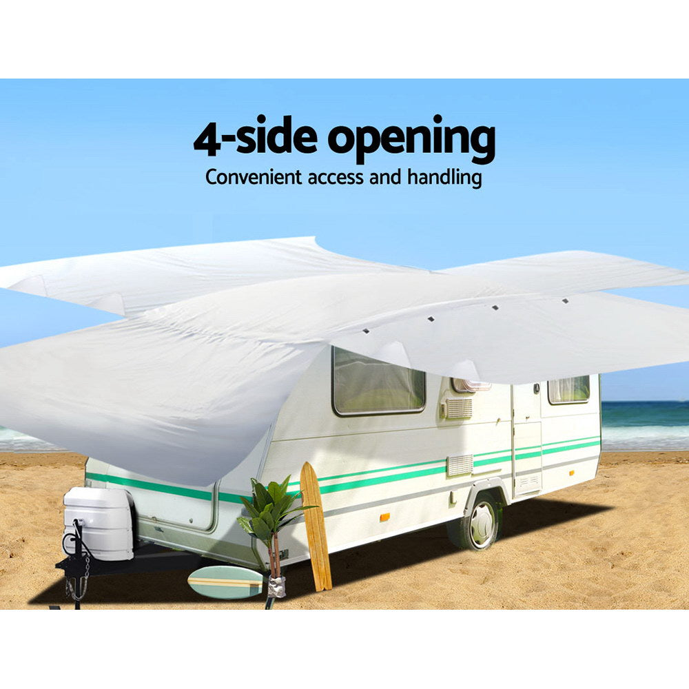 Weisshorn 16-18ft Caravan Cover Campervan 4 Layer UV Water Resistant freeshipping - Awezingly