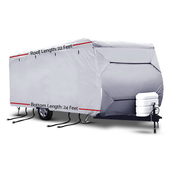Weisshorn 22-24ft Caravan Cover Campervan 4 Layer UV Water Resistant freeshipping - Awezingly