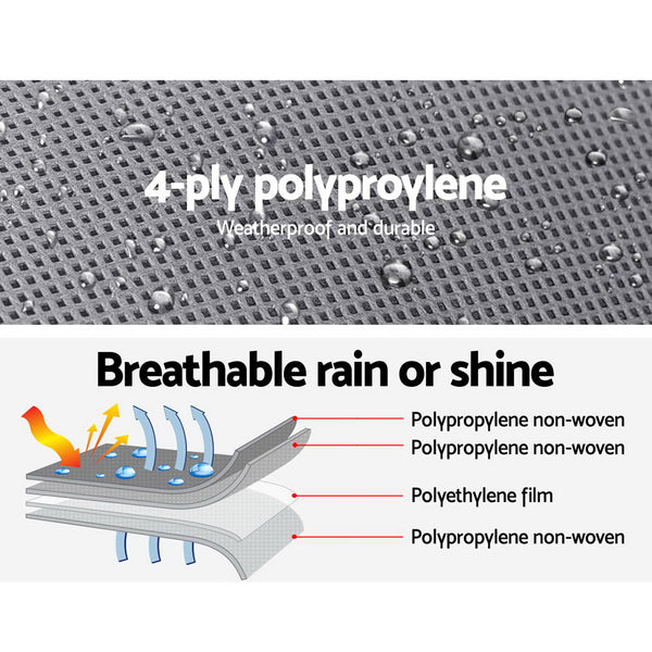 Weisshorn 14-16ft Caravan Cover Campervan 4 Layer UV Water Resistant freeshipping - Awezingly