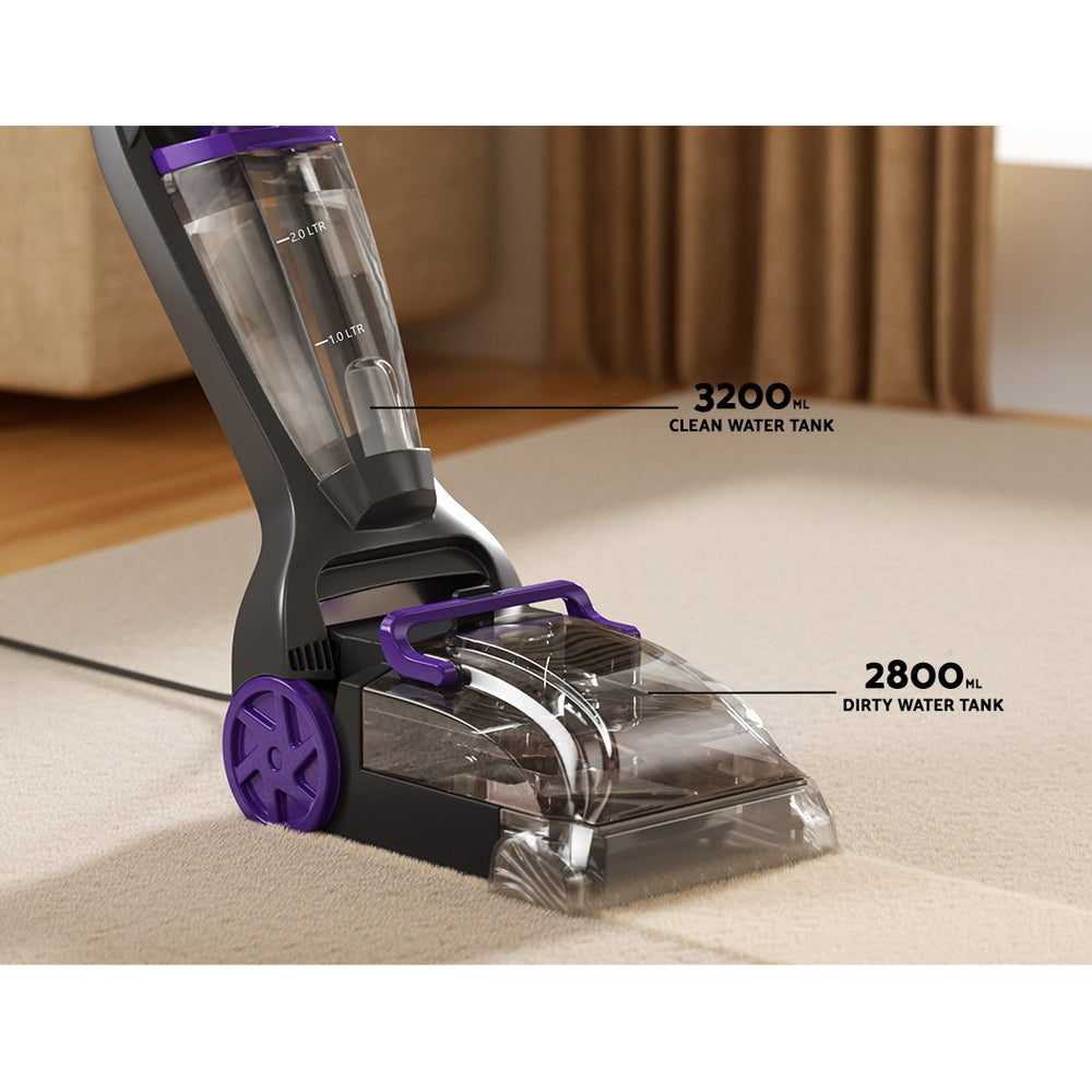 Devanti Carpet Washer Handheld Vacuum Cleaner Sweeper Wet Twin Water Tank 800W Devanti