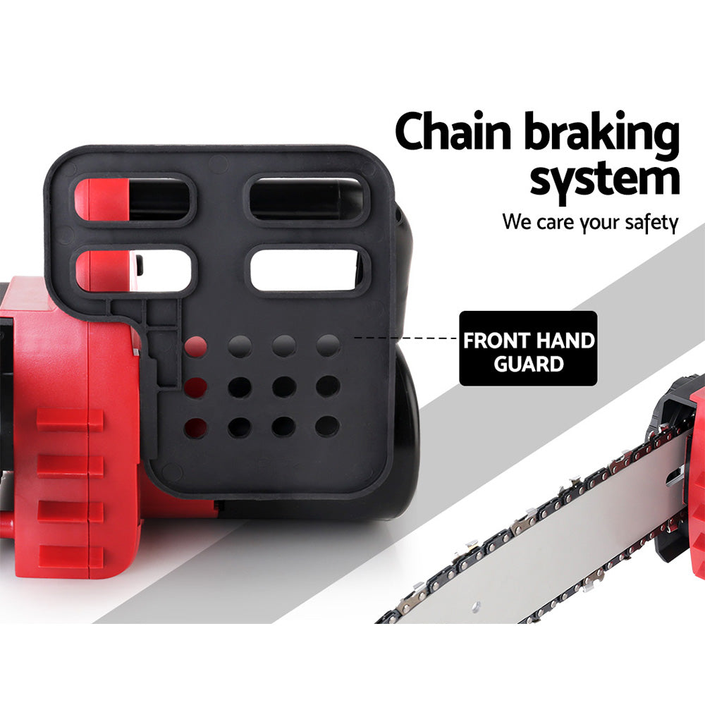 Giantz 20V Cordless Chainsaw - Black and Red Giantz