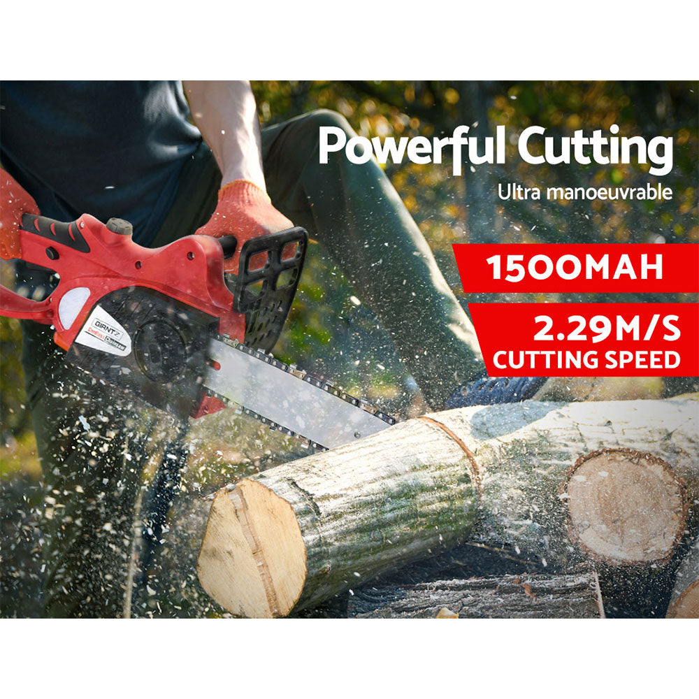 Giantz 20V Cordless Chainsaw - Black and Red Giantz