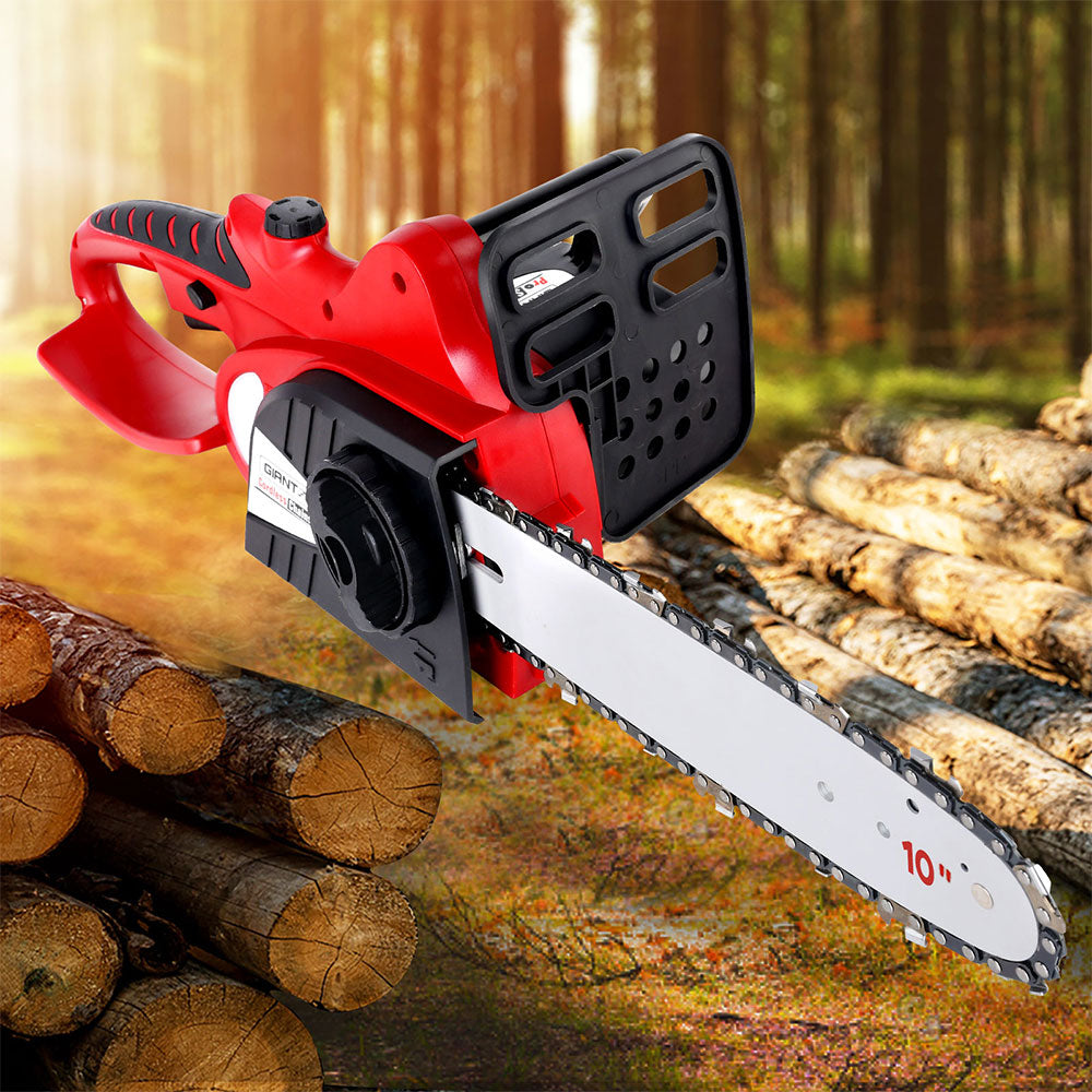 Giantz 20V Cordless Chainsaw - Black and Red Giantz