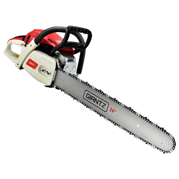 Giantz 88cc Commercial Petrol Chainsaw E-Start 24 Bar Pruning Chain Saw Giantz