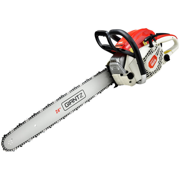 Giantz 88cc Commercial Petrol Chainsaw E-Start 24 Bar Pruning Chain Saw Giantz