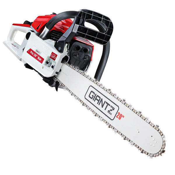 GIANTZ 52CC Petrol Commercial Chainsaw Chain Saw Bar E-Start Pruning Giantz