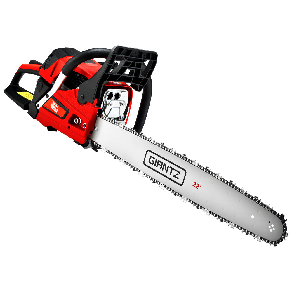 Giantz Chainsaw 58cc Petrol Commercial Pruning Chain Saw E-Start 22'' Bar Top Giantz