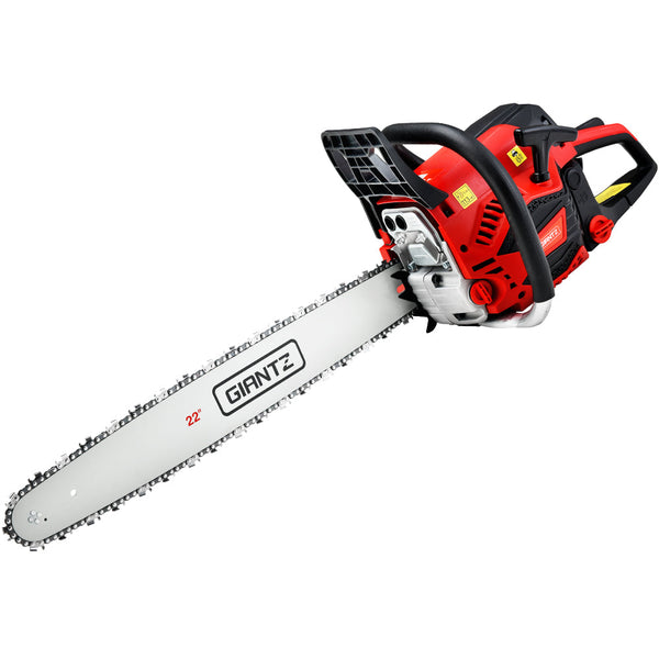 Giantz Chainsaw 58cc Petrol Commercial Pruning Chain Saw E-Start 22'' Bar Top Giantz