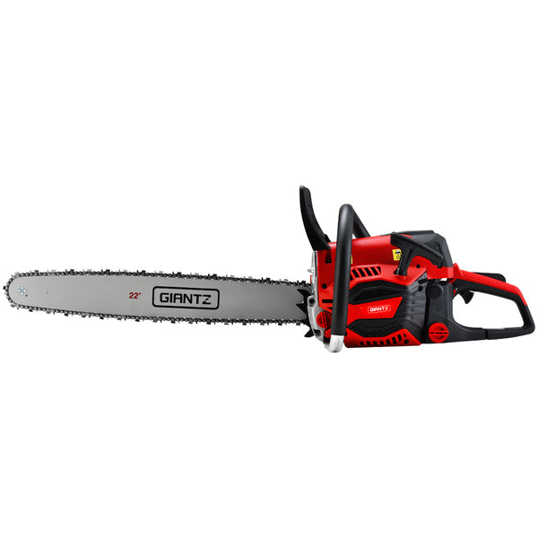 Giantz Chainsaw 58cc Petrol Commercial Pruning Chain Saw E-Start 22'' Bar Top Giantz