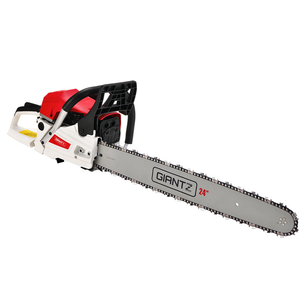 Giantz 62cc Chainsaw Petrol Commercial 24