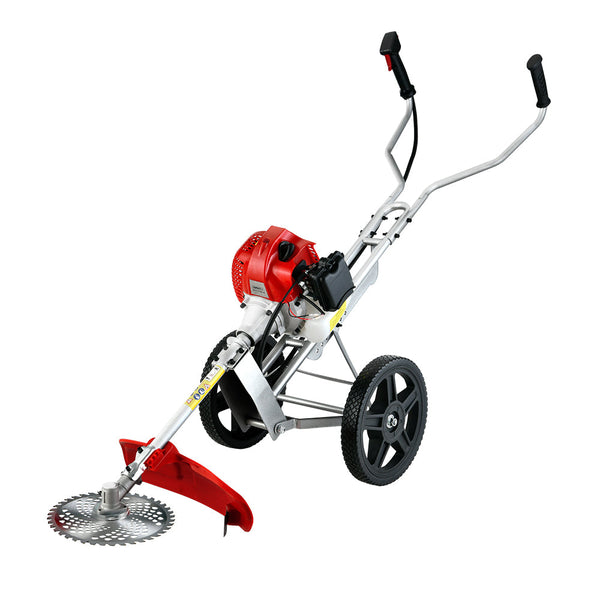 Giantz 62cc Petrol Brush Cutter Whipper Saw Trimmer 2 Stroke 3-in-1 Wheel Giantz