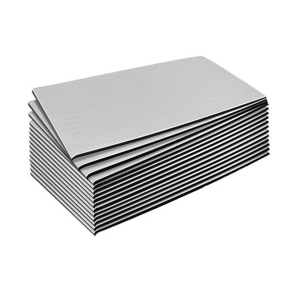 Weisshorn 36PCS 32CM X 50CM Car Sound Deadener Butyl Noise Insulation Heat Proof Self-adhesive Does not apply