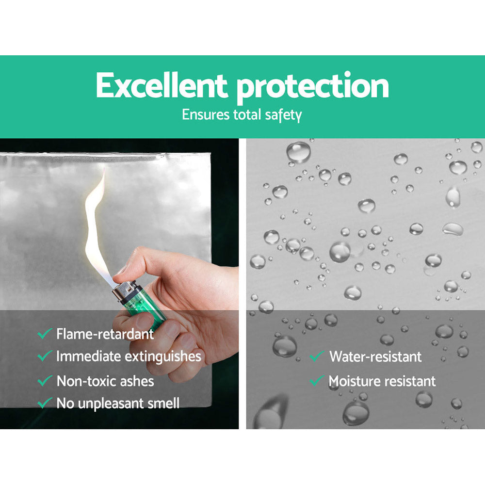 Weisshorn 36PCS 32CM X 50CM Car Sound Deadener Butyl Noise Insulation Heat Proof Self-adhesive Does not apply