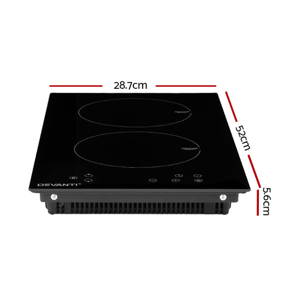 Devanti Induction Cooktop 30cm Electric Stove Ceramic Cook Top Kitchen Cooker Devanti