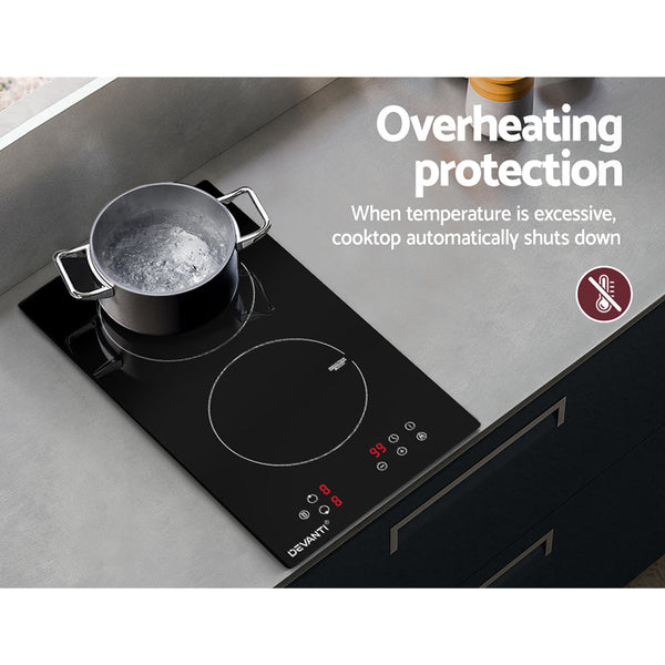 Devanti Induction Cooktop 30cm Electric Stove Ceramic Cook Top Kitchen Cooker Devanti