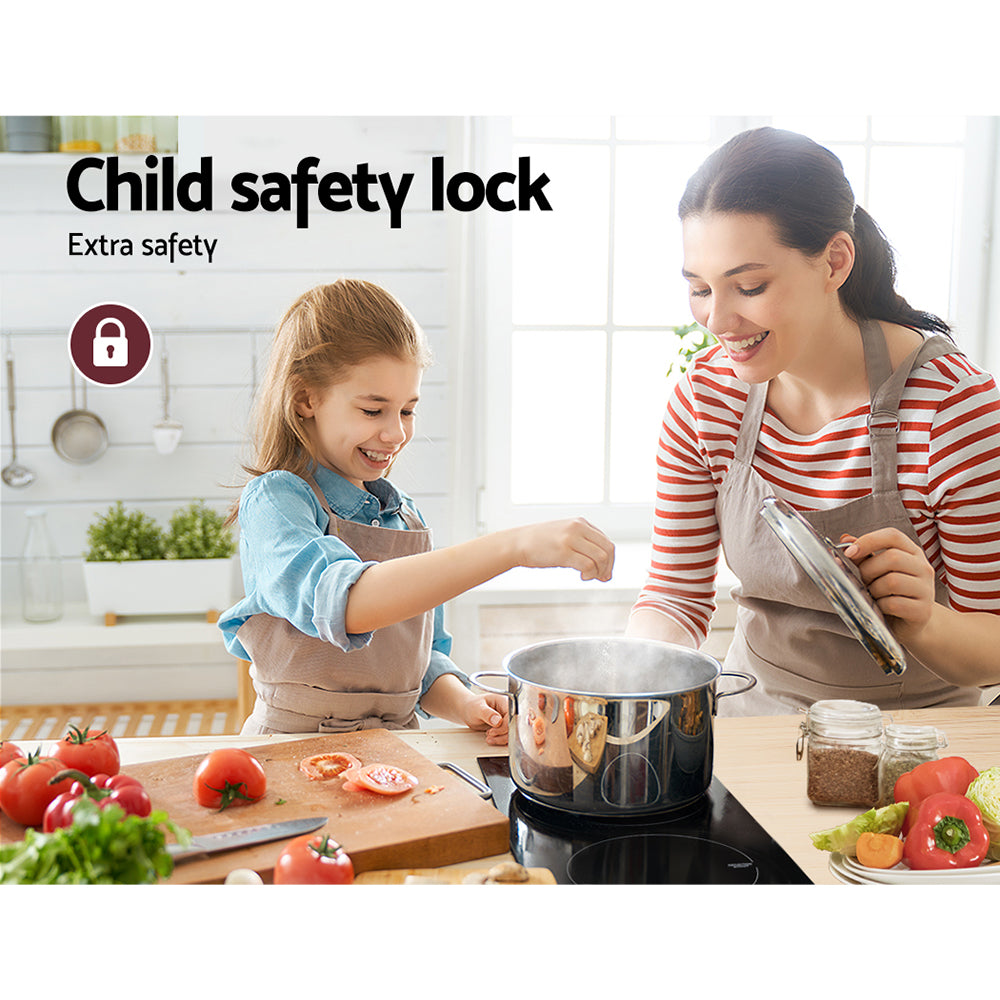 Devanti Induction Cooktop 30cm Electric Stove Ceramic Cook Top Kitchen Cooker Devanti