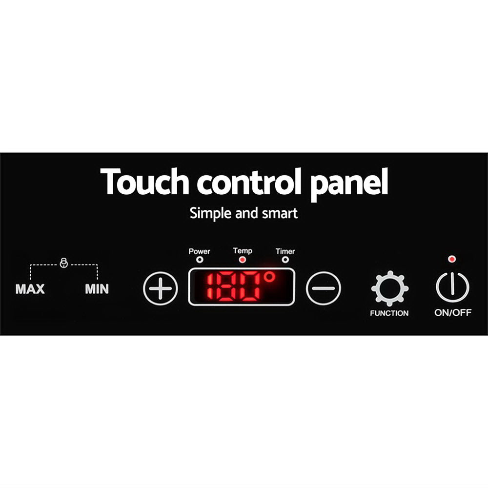 Devanti Electric Induction Cooktop 60cm Portable Kitchen Ceramic Glass Cooker Devanti