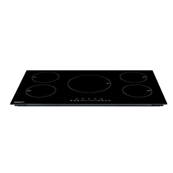 Devanti Induction Cooktop 90cm Electric Cooker Ceramic 5 Zones Stove Hot Plate Devanti