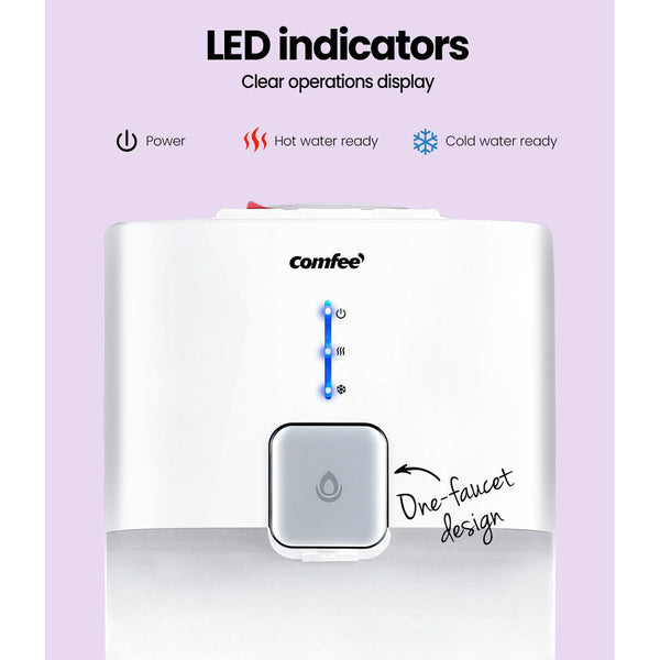 Comfee Water Dispenser Cooler Hot Cold Taps Purifier Stand 20L Cabinet White freeshipping - Awezingly